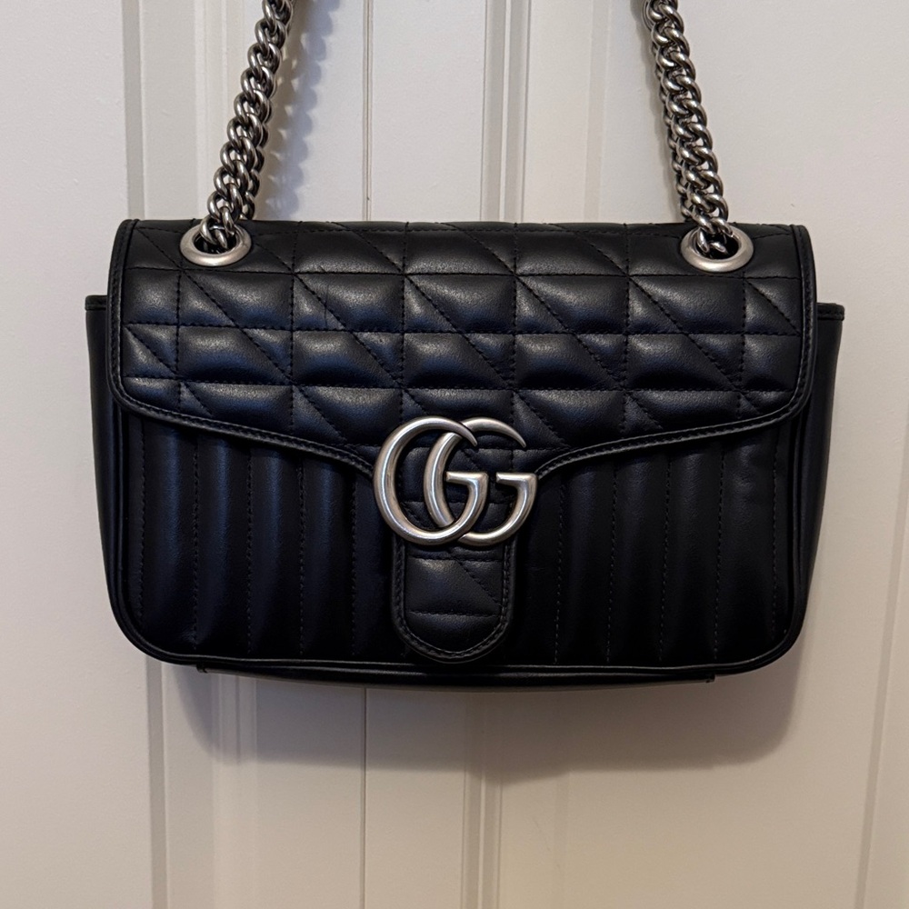 Gucci GG Marmont Small Matelassé Shoulder Bag